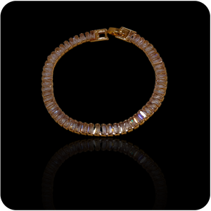 Rosegold Crystal Tennis Bracelets