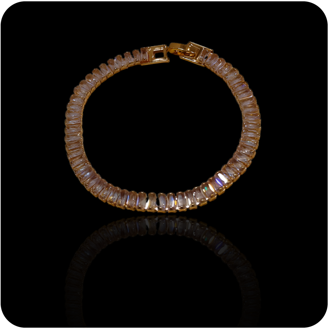 Rosegold Crystal Tennis Bracelets