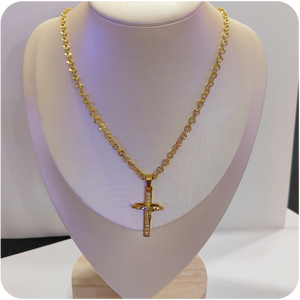 Stainless Necklace 18" cross pendant Hight quality Non fade